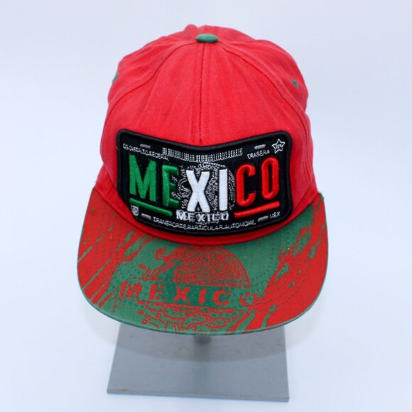Top Level Other - Mexican Hat Mexico States Auto License Plate Style Snapback Flat Bill Cotton Bas